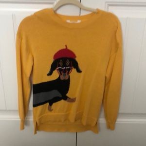 Yellow wiener dog shirt